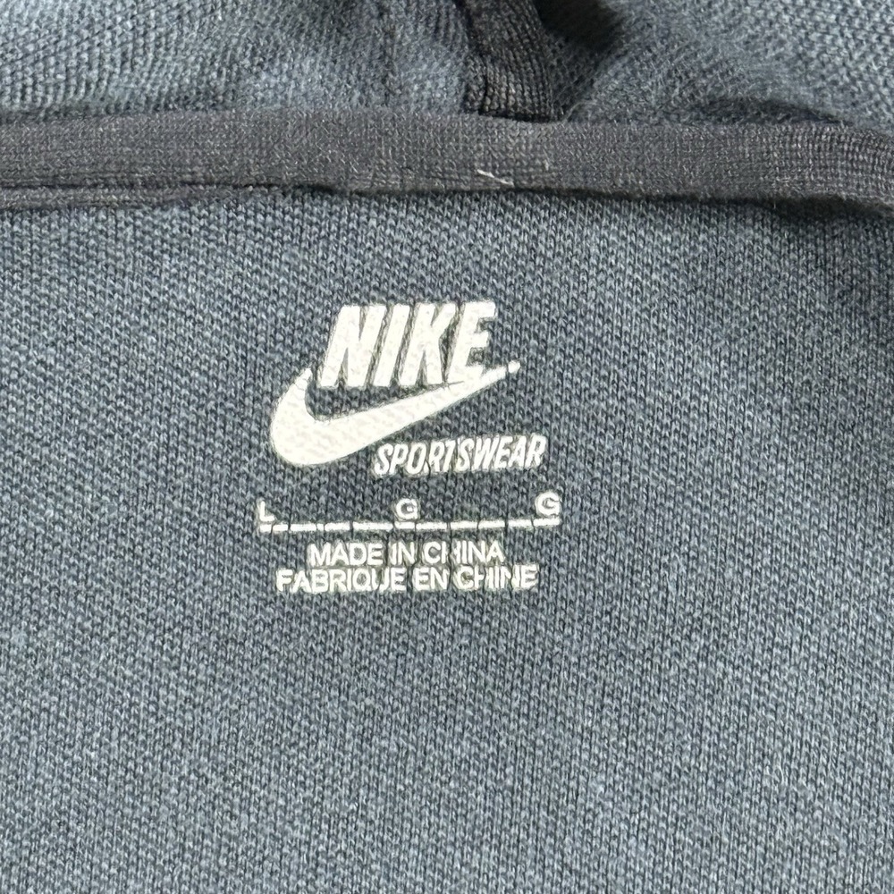 Nike Sportswear Track Jacket Men’s Size Large Black Full Zip Long Sleeve Swoosh - Picture 4 of 14